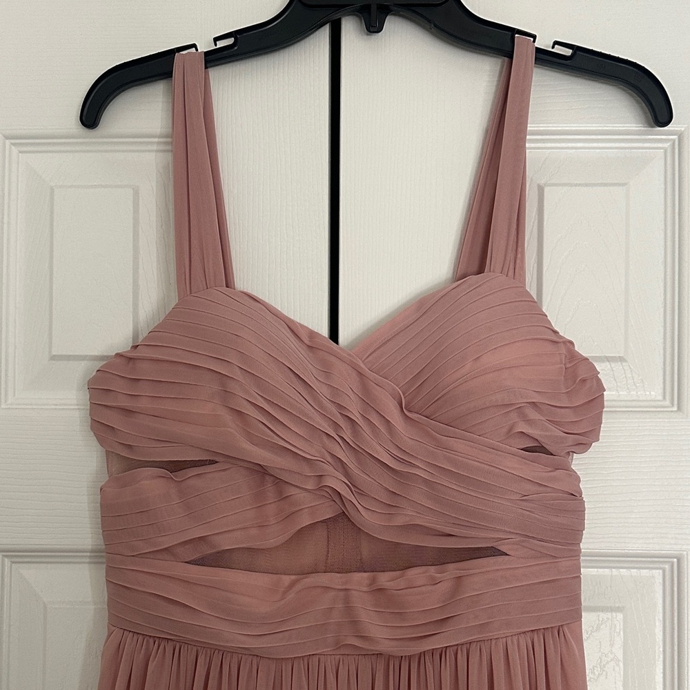 Birdy Grey Elyse dress (dusty rose) with mesh panels